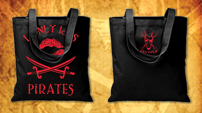 I Only Kiss Pirates Sea Wolf Tote Bag
