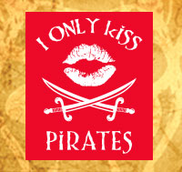 I Only Kiss Pirates Sticker