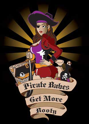 Pirate Babes Get More Booty Large Art