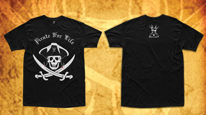 Pirate For Life Youth Sea Wolf Tee